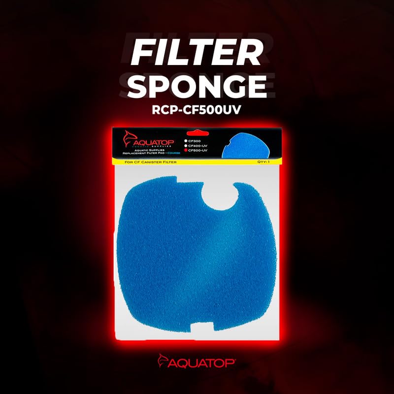 Aquatop CF-500 Collection Coarse Filter Sponge Substitute – Sponge Refills for Enhanced Mechanical Filtration and Clearer Water, RCP-CF500