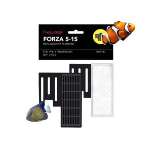 Aquatop Forza PFE-1 Energy Filter – 45 GPH for 5-15 Gallon Aquariums, Supreme for Freshwater & Saltwater, Ensures Crystal Clear Water with Superior Filtration